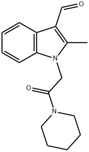 2-METHYL-1-(2-OXO-2-PIPERIDIN-1-YL-ETHYL)-1H-INDOLE-3-CARBALDEHYDE Struktur