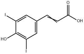 3,5-DIIODO-4-HYDROXYCINNAMIC ACID Struktur