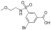 3-BROMO-5-(2-METHOXY-ETHYLSULFAMOYL)-BENZOIC ACID Struktur