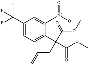 DIMETHYL 2-ALLYL-2-[2-NITRO-4-(TRIFLUOROMETHYL)PHENYL]MALONATE Struktur