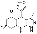 4-(3-FURYL)-3,7,7-TRIMETHYL-1,4,4A,6,7,8,8A,9-OCTAHYDRO-5H-PYRAZOLO[3,4-B]QUINOLIN-5-ONE Struktur