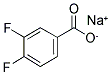 SODIUM 3,4-DIFLUOROBENZOATE Struktur