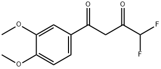 1-(3,4-DIMETHOXY-PHENYL)-4,4-DIFLUOROBUTANE-1,3-DIONE Struktur