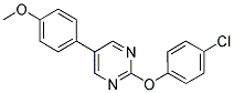 2-(4-CHLOROPHENOXY)-5-(4-METHOXYPHENYL)PYRIMIDINE Struktur