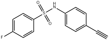 N-(4-ETHYNYLPHENYL)-4-FLUOROBENZENESULFONAMIDE Struktur