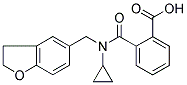 2-[(CYCLOPROPYL((2,3-DIHYDROBENZOFURAN-5-YL)METHYL)AMINO)CARBONYL]BENZOIC ACID Struktur