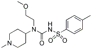 N-(2-METHOXYETHYL)-N'-((4-METHYLPHENYL)SULPHONYL)-N-(1-METHYLPIPERIDIN-4-YL)UREA Struktur