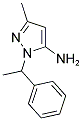 5-METHYL-2-(1-PHENYL-ETHYL)-2H-PYRAZOL-3-YLAMINE Struktur