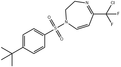 1-([4-(TERT-BUTYL)PHENYL]SULFONYL)-5-[CHLORO(DIFLUORO)METHYL]-2,3-DIHYDRO-1H-1,4-DIAZEPINE Struktur