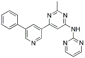 N-[2-METHYL-6-(5-PHENYLPYRIDIN-3-YL)PYRIMIDIN-4-YL]PYRIMIDIN-2-AMINE Struktur