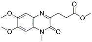 6,7-DIMETHOXY-1-METHYL-2(1H)-QUINOXALINONE-3-PROPIONYLCARBOXYLIC ACID METHYL ESTER Struktur