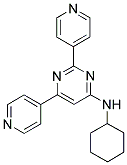 N-CYCLOHEXYL-2,6-DIPYRIDIN-4-YLPYRIMIDIN-4-AMINE Struktur