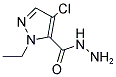 4-CHLORO-2-ETHYL-2 H-PYRAZOLE-3-CARBOXYLIC ACID HYDRAZIDE Struktur