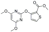 3-[(4,6-DIMETHOXYPYRIMIDIN-2-YL)OXY]THIOPHENE-2-CARBOXYLIC ACID, METHYL ESTER Struktur