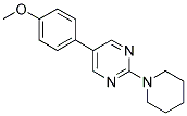 5-(4-METHOXYPHENYL)-2-PIPERIDIN-1-YLPYRIMIDINE Struktur