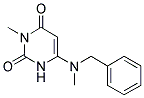 6-[BENZYL(METHYL)AMINO]-3-METHYLPYRIMIDINE-2,4(1H,3H)-DIONE Struktur