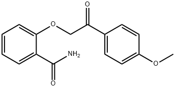 2-[2-(4-METHOXYPHENYL)-2-OXOETHOXY]BENZENECARBOXAMIDE Struktur