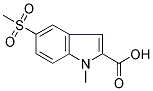 1-METHYL-5-(METHYLSULPHONYL)-1H-INDOLE-2-CARBOXYLIC ACID Struktur