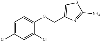 4-(2,4-DICHLORO-PHENOXYMETHYL)-THIAZOL-2-YLAMINE Struktur