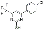 4-(4-CHLOROPHENYL)-6-(TRIFLUOROMETHYL)PYRIMIDINE-2-THIOL Struktur