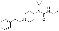 N-CYCLOPROPYL-N'-ETHYL-N-(1-(2-PHENYLETHYL)PIPERIDIN-4-YL)UREA Struktur