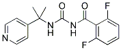 N-[DIMETHYL-(PYRIDIN-4-YL)METHYL]-N'-(2,6-DIFLUOROBENZOYL)UREA Struktur