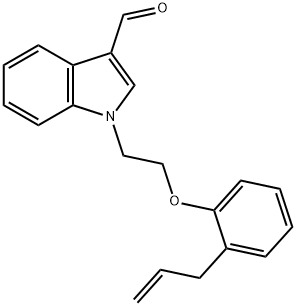 1-[2-(2-ALLYLPHENOXY)ETHYL]-1H-INDOLE-3-CARBALDEHYDE Struktur