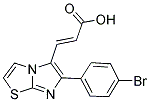 3-[6-(4-BROMO-PHENYL)-IMIDAZO[2,1-B]THIAZOL-5-YL]-ACRYLIC ACID Struktur