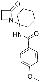 4-METHOXY-N-[1-(2-OXOAZETIDIN-1-YL)CYCLOHEXYL]BENZAMIDE Struktur