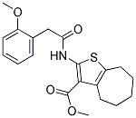 METHYL 2-{[(2-METHOXYPHENYL)ACETYL]AMINO}-5,6,7,8-TETRAHYDRO-4H-CYCLOHEPTA[B]THIOPHENE-3-CARBOXYLATE Struktur