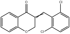 3-[(E)-(2,6-DICHLOROPHENYL)METHYLIDENE]-2,3-DIHYDRO-4H-CHROMEN-4-ONE Struktur