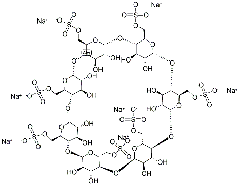 HEPTAKIS(6-O-SULFO)-(BETA)-CYCLODEXTRIN HEPTASODIUM SALT Struktur