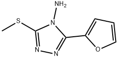 3-FURAN-2-YL-5-METHYLSULFANYL-[1,2,4]TRIAZOL-4-YLAMINE Struktur