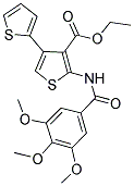 ETHYL 5'-(3,4,5-TRIMETHOXYBENZAMIDO)-2,3'-BITHIOPHENE-4'-CARBOXYLATE Struktur