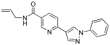 N-ALLYL-6-(1-PHENYL-1H-PYRAZOL-4-YL)NICOTINAMIDE Struktur