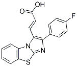 3-[2-(4-FLUORO-PHENYL)-BENZO[D]IMIDAZO[2,1-B]THIAZOL-3-YL]-ACRYLIC ACID Struktur