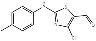 4-CHLORO-2-[(4-METHYLPHENYL)AMINO]-1,3-THIAZOLE-5-CARBALDEHYDE Struktur