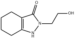 2-(2-HYDROXYETHYL)-1,2,4,5,6,7-HEXAHYDRO-3H-INDAZOL-3-ONE Struktur