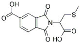 2-(1-CARBOXY-2-METHYLSULFANYL-ETHYL)-1,3-DIOXO-2,3-DIHYDRO-1H-ISOINDOLE-5-CARBOXYLIC ACID Struktur