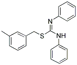 2-(3-METHYL-BENZYL)-1,3-DIPHENYL-ISOTHIOUREA Struktur