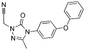 2-[3-METHYL-5-OXO-4-(4-PHENOXYPHENYL)-4,5-DIHYDRO-1H-1,2,4-TRIAZOL-1-YL]ACETONITRILE Struktur