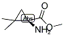 METHYL (R)-1-AMINO-2,2-DIMETHYLCYCLOPROPANECARBOXYLATE Struktur
