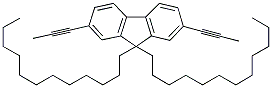 9,9-DIDODECYL-2,7-DI-1-PROPYNYL-9H-FLUORENE Struktur