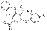 1-(2-BROMOPHENOXY)-8-CHLORO-3-NITRODIBENZO[B,F][1,4]OXAZEPIN-11(10H)-ONE Struktur