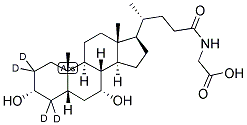 Glycochenodeoxycholic-2,2,4,4-d4 Acid  Struktur