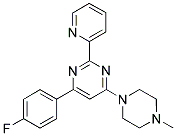 4-(4-FLUOROPHENYL)-6-(4-METHYLPIPERAZIN-1-YL)-2-PYRIDIN-2-YLPYRIMIDINE