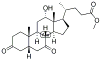 5-BETA-CHOLANIC ACID-12-ALPHA-OL-3,7-DIONE METHYL ESTER Struktur