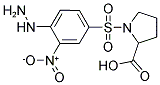 1-[(4-HYDRAZINO-3-NITROPHENYL)SULFONYL]-2-PYRROLIDINECARBOXYLIC ACID Struktur