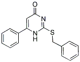 2-(BENZYLTHIO)-6-PHENYLPYRIMIDIN-4(1H)-ONE Struktur