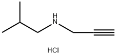 ISOBUTYL-PROP-2-YNYL-AMINEHYDROCHLORIDE Struktur